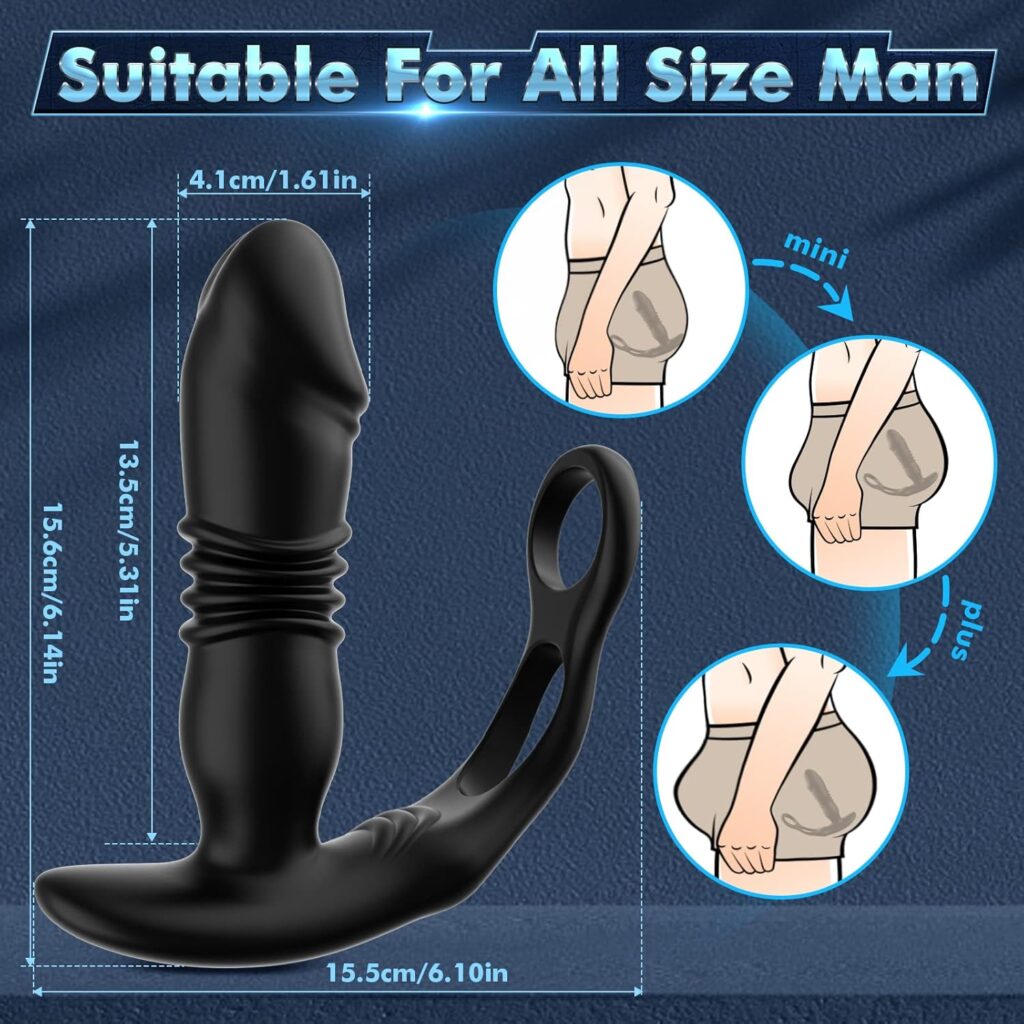 beisar prostate massager anal vibrator thrusting